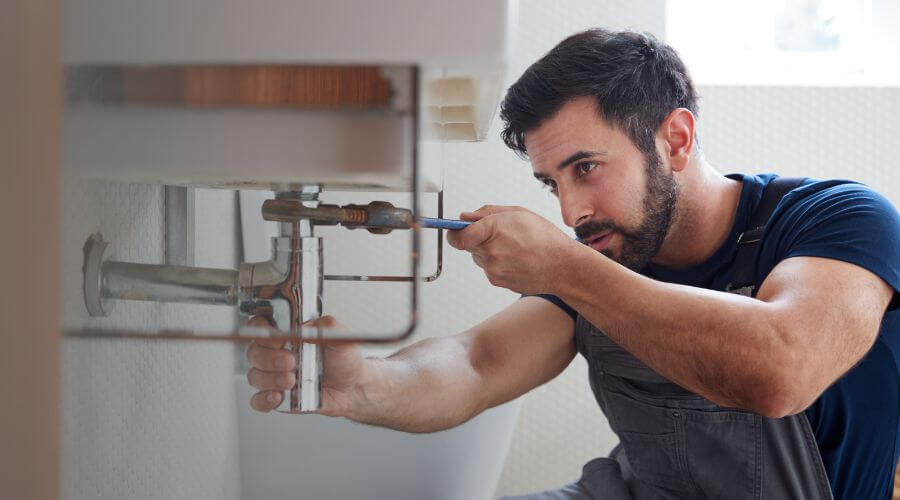 Tankless water heater installation in Campbellsburg, IN